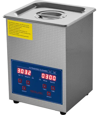 Zdjęcie produktu dla Myjka Ultradźwiękowa 100W 2L Ze Stali Nierdzewnej Z Cyfrowym Wyświetlaczem