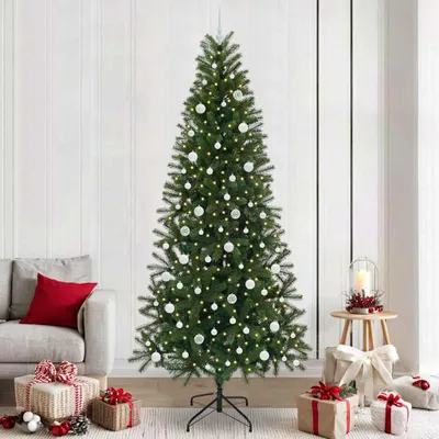 Zdjęcie produktu dla Maison Exclusive - Sztuczne drzewko świąteczne, zielone, 240 cm, wykonane z PE i PVC