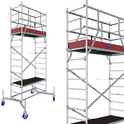 Zdjęcie produktu dla KRAUSE ClimTec rusztowanie 5m + Rolki 150mm 710284