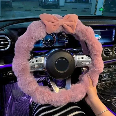 Immagine prodotto di Cuffia invernale unisex in peluche, rosa, diametro 38 cm