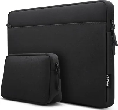 Immagine prodotto di Custodia per laptop, nera, da 13,3-14 pollici, compatibile con MacBook Air/Pro, Lenovo, HP, Dell, Acer