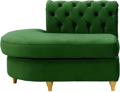 Produktbild von Chesterfield Modul - Abschlusselement rund, links (ECL)-Velluto 10-like oak