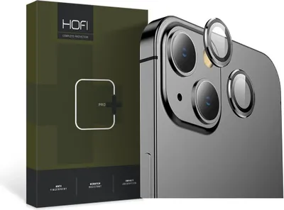 Zdjęcie produktu dla Kaamera kaitseklaas Hofi iPhone 13/13 Mini Camring Pro+, must
