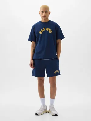 Produktbild von GAP Sweatshorts S mit Logo, Kordelzug und French Terry