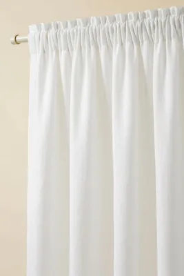 Zdjęcie produktu dla Zasłona Lenny biała 140 × 300 cm na taśmie, Spod Igły i Nitki