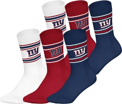 Produktbild von Huddle Uni Freizeitsocken NY Giants Crew 6-Pack dbl-wht-red - Größe 43-46