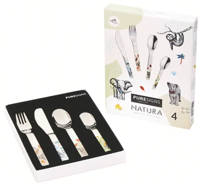 Produktbild von Puresigns Kinderbesteck 4-tlg. NATURA 2060400