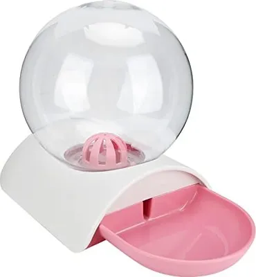 Produktbild von GOTOTOP Katzenbrunnen, Plastikblase Haustiere Wasserfütterungsschüssel Automatischer Wasserspender mit hoher Kapazität für Hundekatze(Rosa)