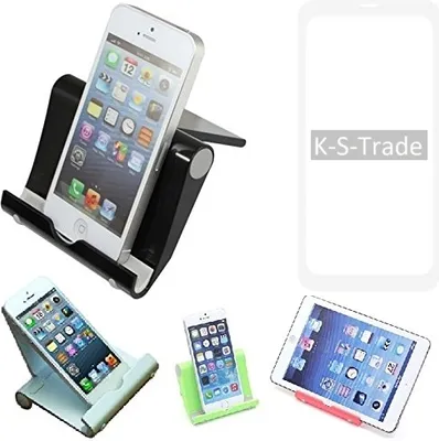 Produktbild von K-S-Trade Handy-Ständer kompatibel mit OnePlus OnePlus 8 Pro faltbarer Tischständer Smartphone Tablet Halterung Reise
