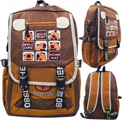 Produktbild von Kapibara Schulrucksack Groß & Geräumig für Schüler
