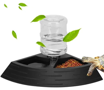 Produktbild von Automatischer Futterspender für Reptilien – Wassernapf und Futterbehälter