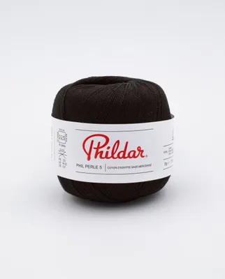 Produktbild von Phildar PERLE Strickgarn 5 schwarz