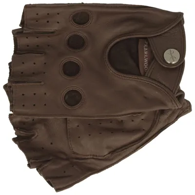 Pearlwood Sommerhandschuhe aus 100% Leder ohne Finger in braun