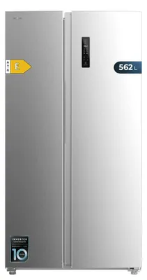 Image de Cecotec Réfrigérateur américain Bolero CoolMarket SBS 562 Inox E. Réfrigérateur inoxydable, 562L, Total No Frost, Inverter Plus