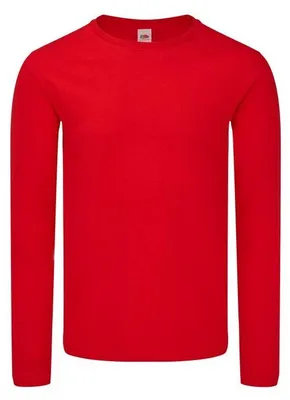 Produktbild von Fruit Of The Loom Iconic 150 Classic Langarm-T-Shirt Rot