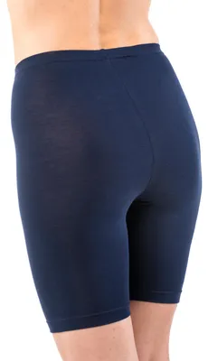 Damen Longpant Unterwäsche marine Hinteransicht