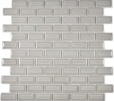 Produktbild von Mini Metro Subway Mosaik Fliese Keramik Fliesenspiegel steingrau MOS26-0204_f | 10 Mosaikmatten