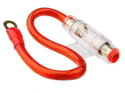 Produktbild von AGU Glas-Sicherungshalter bis 60A mit 30 cm 20 mm kw-Kabel