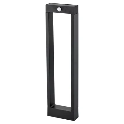Produktbild von LED Solar Gartenleuchte 60cm 4000K Neutralweiß 80lm 1W 120° IP54 PIR Bewegungsmelder Pollerleuchte Schwarz