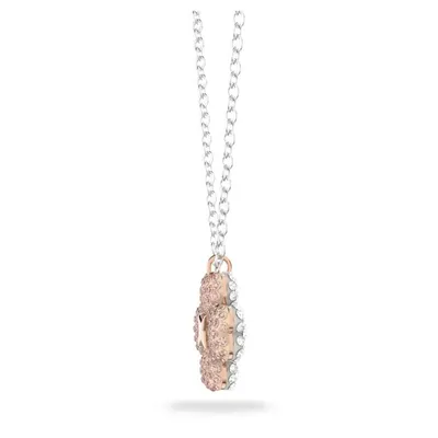 Produktbild von Swarovski Damen Halskette mit Anhänger Lat Blume Metallmix, Rosa-Weiß 5636488