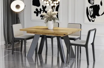 Zdjęcie produktu dla Stół rozkładany COMO 130(210)x80 dąb artisan