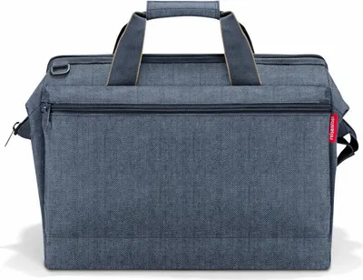Produktbild von reisenthel allrounder L pocket, Reisetasche, Sporttasche, Doktortasche, Tasche, Polyestergewebe, Herringbone Dark Blue, 32 L, MK4113