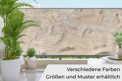 Obrázek produktu pro MuchoWow® Balkonová zástěna pro ochranu soukromí - rohož pro ochranu soukromí Balkonový banner - kryt terasy - větrná clona na balkon - neprůhledná ochrana proti povětrnostním vlivům