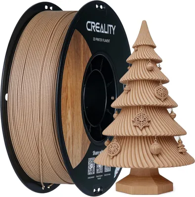 Productafbeelding van PLA 3D Printer Filament - PLA Filament 1.75mm Zijdeglanzend PLA Filament + - 0.02mm - 3D Printing Filament 1KG - 2.2lb - Hout