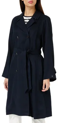 Produktbild von Tommy Hilfiger Damen Mantel Trenchcoat, Blau (Desert Sky), 44