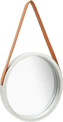 Image de Miroir mural avec sangle 40 cm Argenté