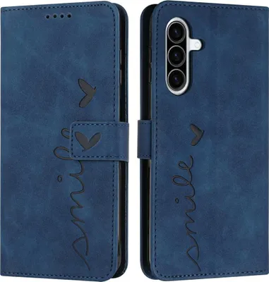 Produktbild von Samsung Galaxy A36 Hülle - Coverup Smile Klapphülle - Blau
