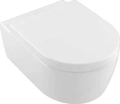 Immagine prodotto di Villeroy & Boch Avento Combi-Pack WC sospeso con scarico profondo, senza brida + sedili WC, bianco, 1 pz.