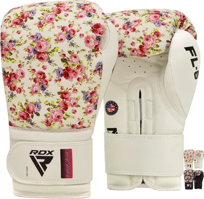 Produktbild von RDX Damen Boxhandschuhe, Muay Thai Kickboxen Sparring, Maya Hide Leder Boxing Gloves, Boxsack Punchinghandschuhe, Kickboxhandschuhe MMA Kampfsport Training