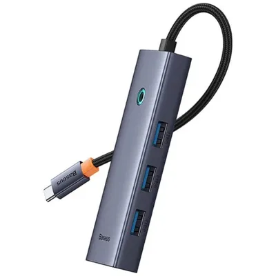 Image de Hub USB Baseus UltraJoy 4 Ports USB-A Gris - B0005280A813-03