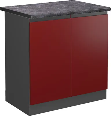 Obrázek produktu pro Skříňka pod dřez Vicco R-Line Červená 80 cm , PD Antracit, Model 45710