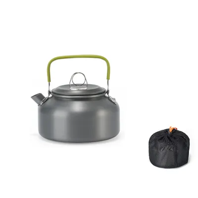 Obrázek produktu pro Outdoorová konvice, lehká konvice, konvice z hliníkové slitiny, konvice, konvice s rukojetí proti opaření, kempingová konvice na kávu, přenosná konvice na čaj, konvice na čaj, pikniková konvice, konvice na čaj, příslušenství na vaření