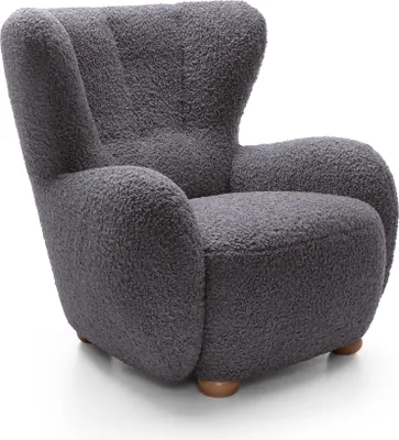 Produktbild von Masseno Polstersessel MIST Loungesessel ergonomisch, Bucle-Stoff Braun