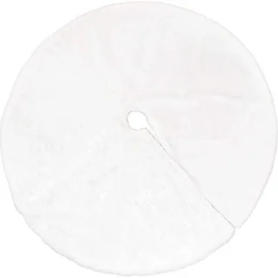 Obrázok produktu pre Luxusná biela zamatová sukňa pod vianočný stromček, 78 cm