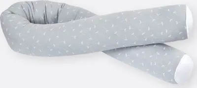 Produktbild von KraftKids Bettrolle Musselin grau Pusteblumen 100 cm