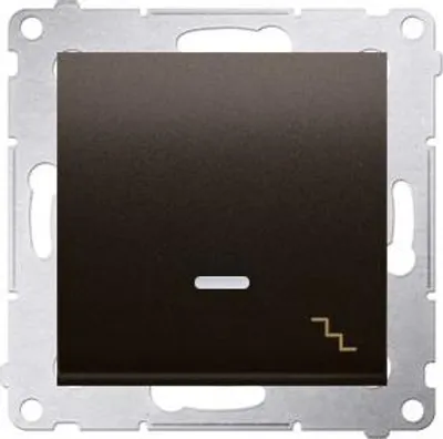 Obrázek produktu pro Kontakt-Simon DW6L.01/46, Plast, Bronzová, IP20, IP44, 250 V, 10 A, 75 mm