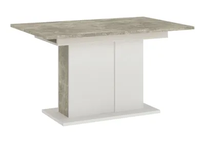Immagine prodotto di Tavolo allungabile da cucina BOOKER - cemento / bianco