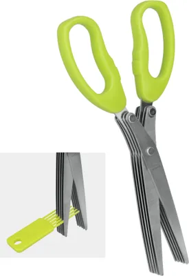 Produktbild von Kräuterschere 5 Klingen, Edelstahl / Kunststoff, Länge: 190 mm