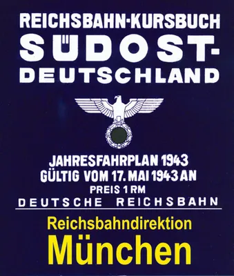 Image de Reichsbahn - Kursbuch Südost-Deutschland 1943