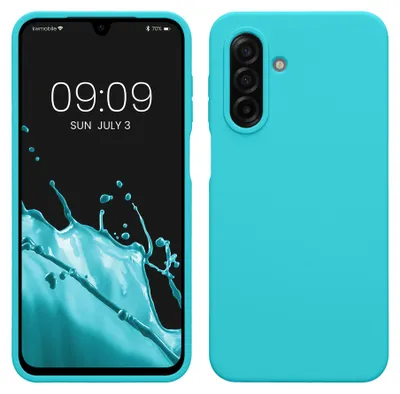 Produktbild von kwmobile Handyhülle für Samsung Galaxy A17 4G / 5G Hülle - Case Silikon - Kabelloses Laden - Schutzhülle Cover in Cool Glacier