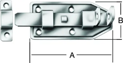 Produktbild von Vormann Türschlossriegel Breite 65mm Länge 160mm - 000105160Z