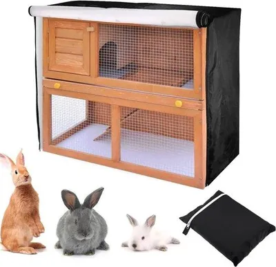 Produktbild von Universal doppelte Dachabdeckung für Kaninchenstall und Hühnerstall - Wetterfest - Für Ratten, Hamster und Haustiere geeignet - Flachdach - Schutz vor Wettereinflüssen - Einfache Montage