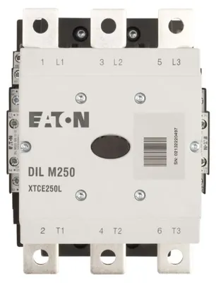 Zdjęcie produktu dla Eaton DILM250/22(RA250), Kontaktor, Czarny, Biały, IP00, 160 mm, 208 mm, 189 mm