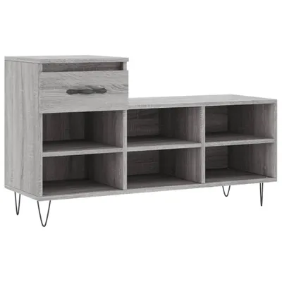 Produktbild von Schuhregal Grau Sonoma 102x36x60 cm Holzwerkstoff