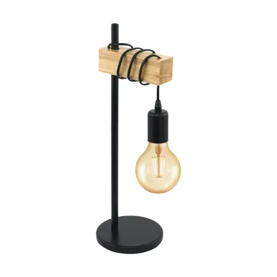 Image de Lampe de table Eglo 32918 Townshend E27 1x10W noir
