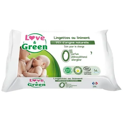 Image de Lingettes linim Liebe & Green x56
